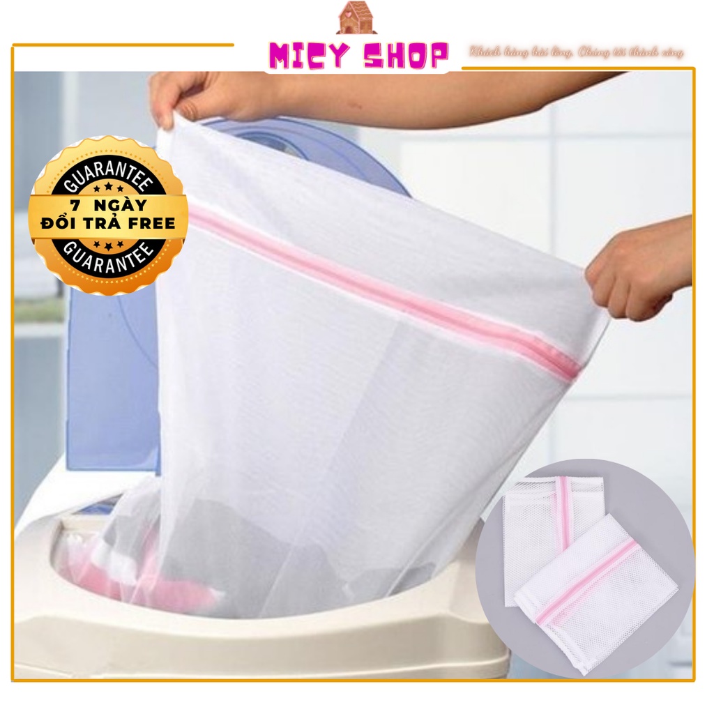 Túi lưới giặt đồ dùng cho máy giặt bảo vệ quần áo tránh nhàu nát, xù lông cỡ lớn 50*60cm mã MICY097