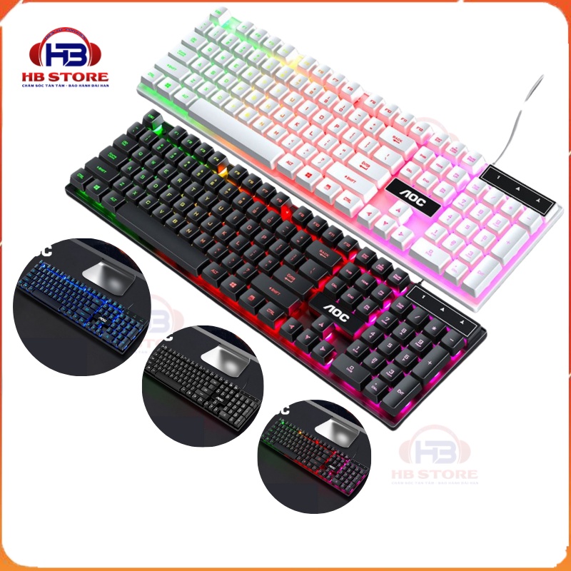 Bàn phím máy tính giả cơ có dây KB121 pro 2021,bàn phím gaming có led full size