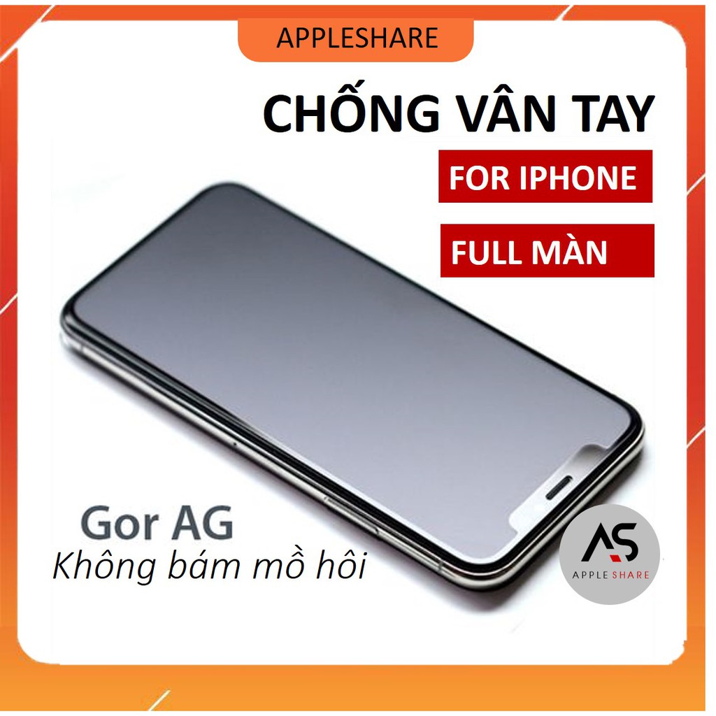 Kính cường lực iPhone Chống Bám Vân Tay ip 6/6s/6plus/6splus7/7plus/8/8plus/plus/x/xr/xs/11/12/pro/max/promax/xsmax/se