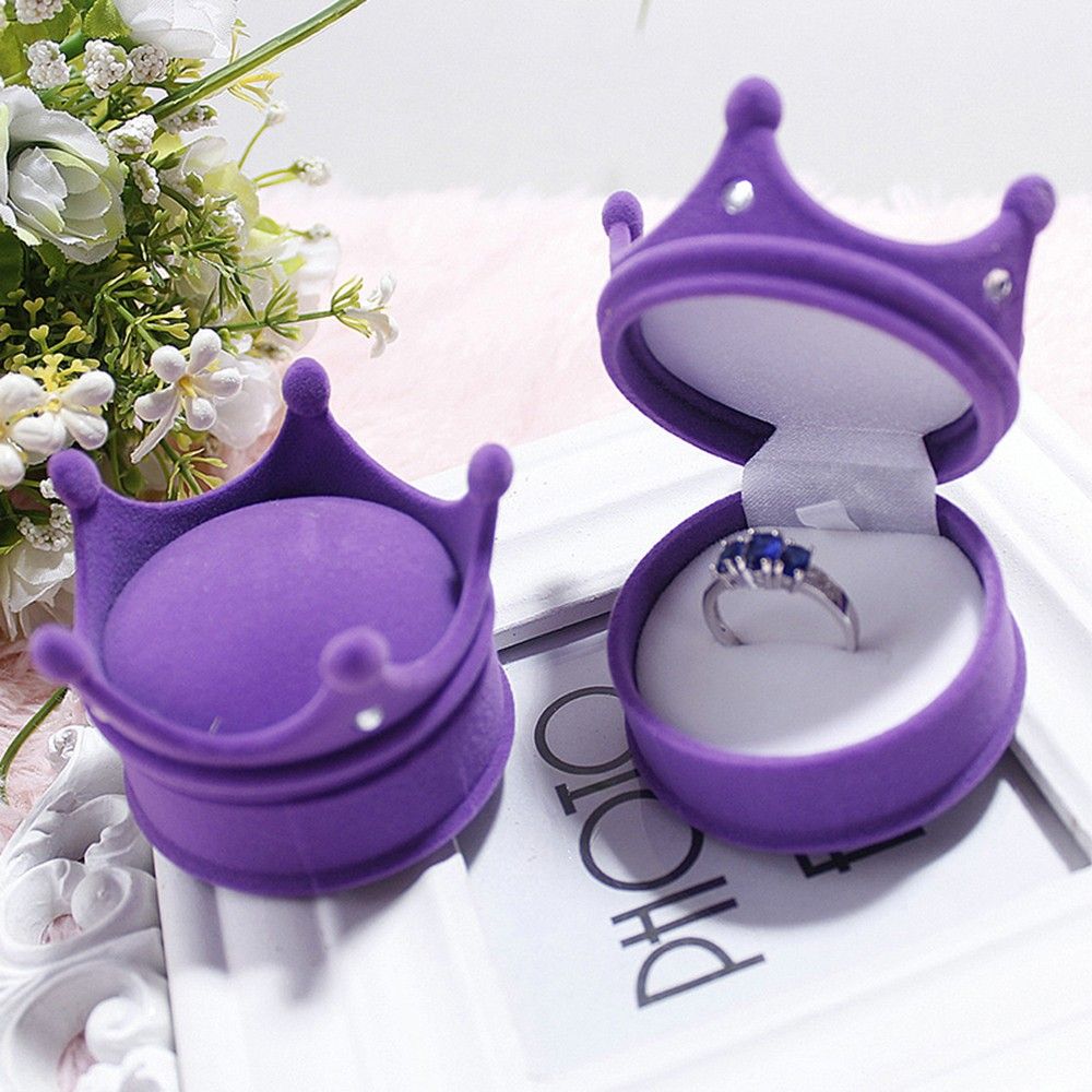 Hộp đựng trang sức thiết kế hình vương miện/vỏ sò độc đáo nhiều màu tùy chọn