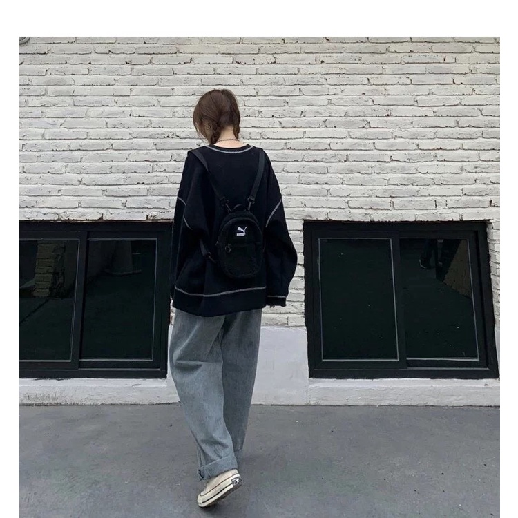 Áo hoodie form rộng không mũ tay dài họa tiết chỉ nổi in hình The Beatles dáng unisex 1st clothes | BigBuy360 - bigbuy360.vn