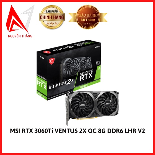 Vga card màn hình MSI Geforce RTX 3060Ti VENTUS 2X OC 8G GDDR6 LHR V2