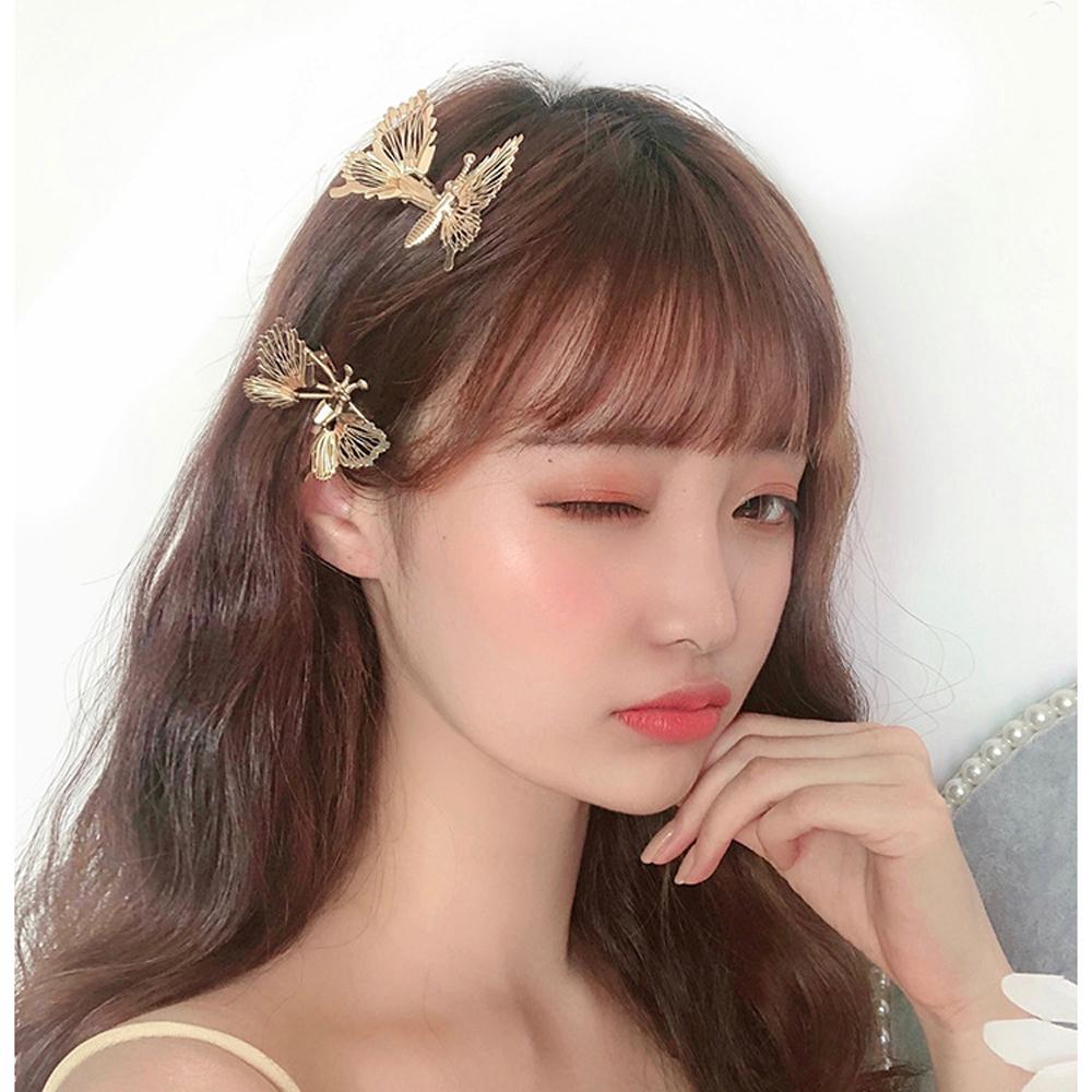 Bộ 2 Kẹp Tóc Hình Bướm Xinh Xắn Cho Bé Gái