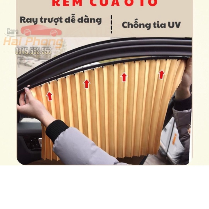 (Hỏa tốc) Bộ 4 Rèm Chắn Nắng ô tô xe hơi xe con chất liệu vải - che nắng hiện đại