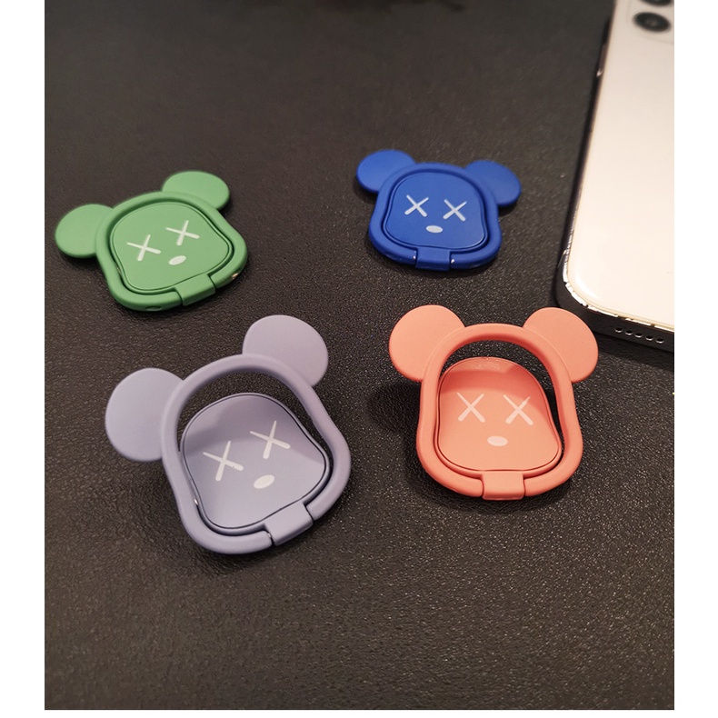 Ring điện thoại, giá đỡ điện thoại hình Bear Brick đủ màu