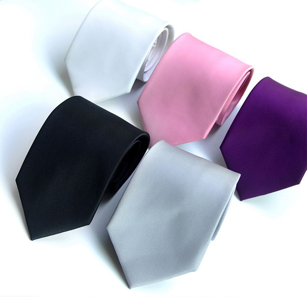 Cà vạt màu trơn thời trang thanh lịch cho nam
