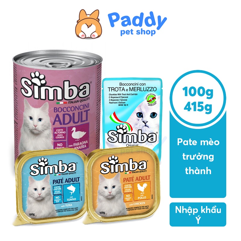 Pate Simba Cho Mèo Trưởng Thành (Nhập khẩu Ý)