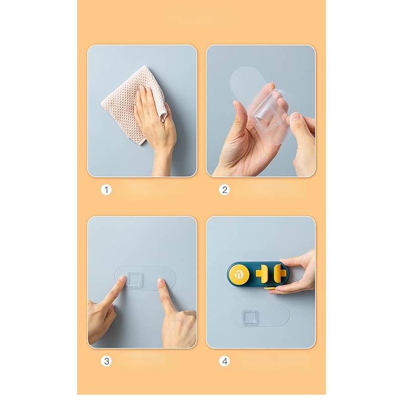 Bộ Giá Đỡ Bàn Chải /Cốc Súc Miệng Gắn Tường Tiện Lợi