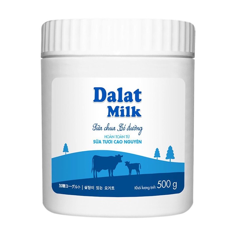 Mã GROSALE2 giảm 8% đơn 150K Sữa chua có đường Dalat milk 500g Chỉ giao Tp