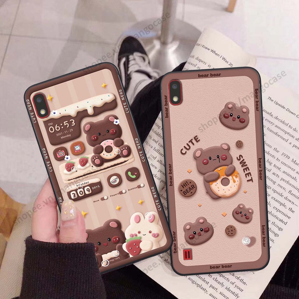Ốp lưng Samsung A10 / M10 hình gấu, thỏ, đồng hồ cute dễ thương