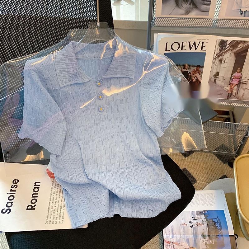 Áo polo Ngắn Tay Thời Trang Mùa Hè Mới Ngọt Ngào Cho Nữ