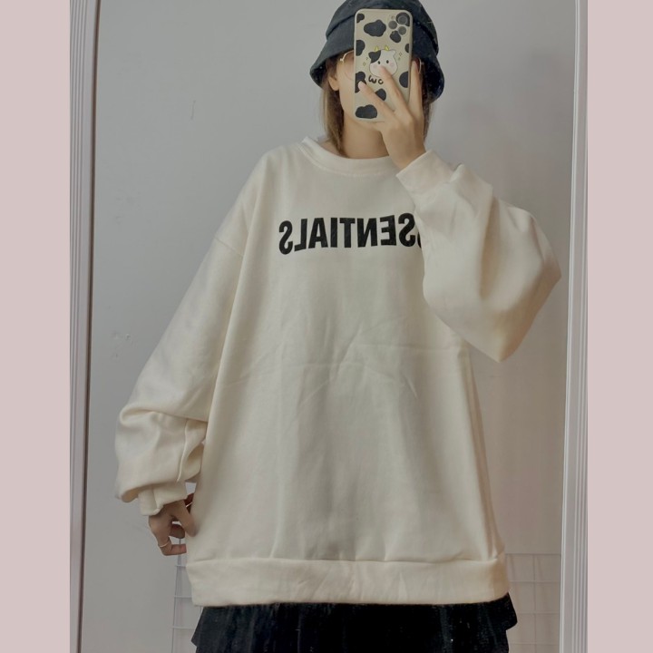 Áo sweater form rộng/ Áo nỉ nam nữ Unisex phong cách basic in chữ ESSEN RÔ STORE SW11 | BigBuy360 - bigbuy360.vn