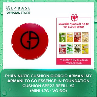 Phấn Nước Cushion Giorgio Armani My Armani To Go Essence-In-Foundation Cushion SPF23 Refill #2 (Mini 1.7g - Vỏ Đỏ)
