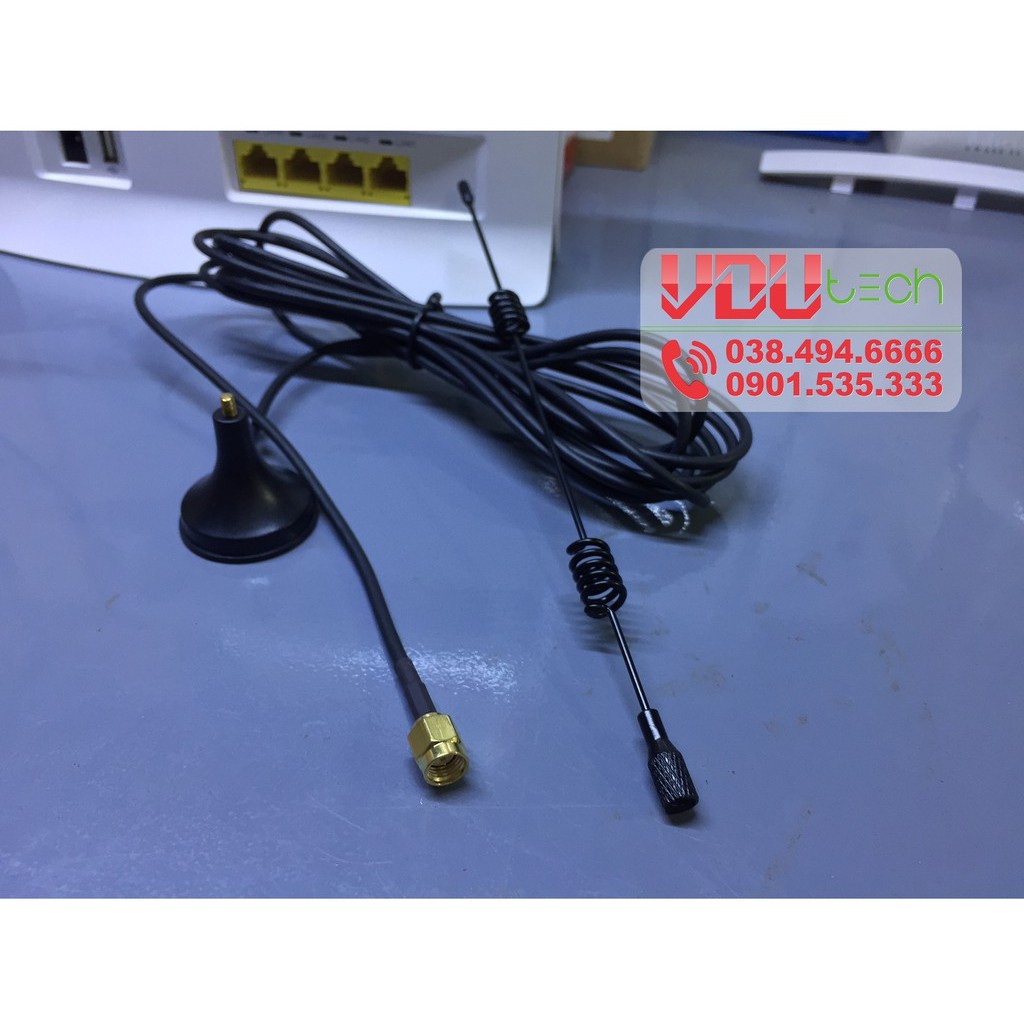 Anten cho bộ Phát Wifi Huawei B593/B310/E5172/E5186/B683/B68 - Chân Đế Nam Châm