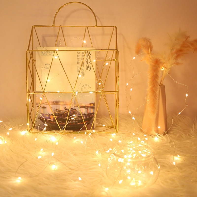 Dây đèn led Fairy dùng pin 1m,2m,3m  không chớp