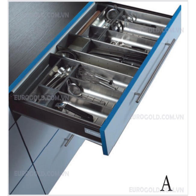 KHAY CHIA THÌA DĨA INOX 304 - THƯƠNG HIỆU EUROGOLD - E0645A - E0650A