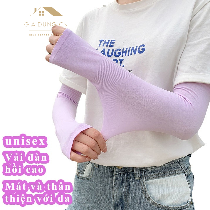 Găng tay chống nắng,Bộ 2 Ống Tay Chống Nắng,Găng tay chống nắng xỏ ngón,chống tia UV dành cho nam và nữ,CN02