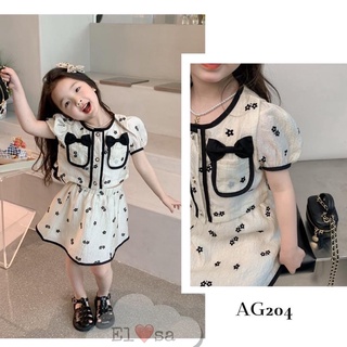 Váy bé gái - Set Váy tiểu thư sang chảnh siêu xinh cho bé gái