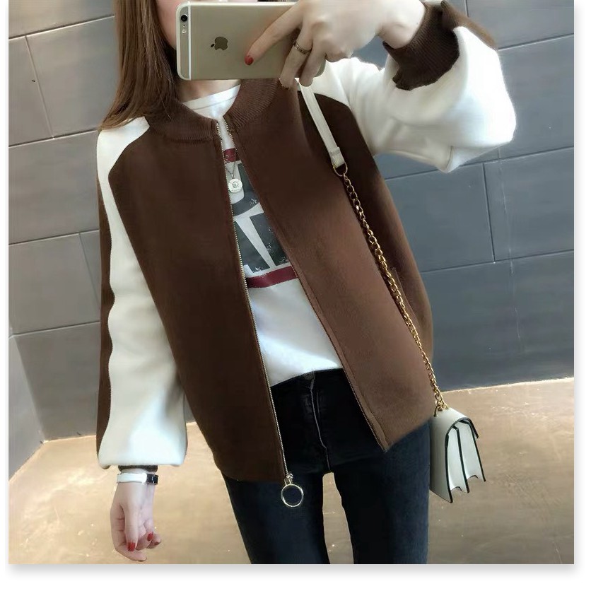 ÁO KHOÁC HOODIE NỮ THỜI TRANG HÀN CÓ DÂY KÉO DỄ PHỐI ĐỒ