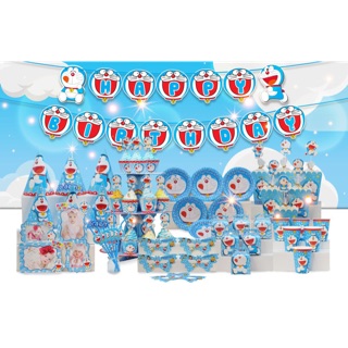 Mega set- trang trí sinh nhật chủ đề doremon