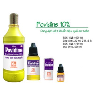 Cồn Povidine 10% 500 ml - 1000ml