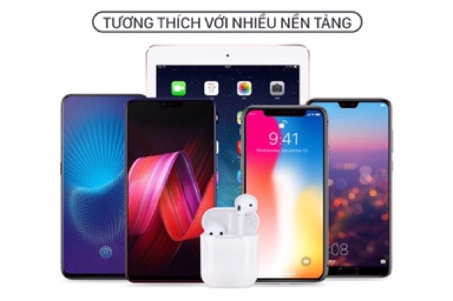 Tai Nghe Bluetooth Không Dây i12 Có Micro Tích Hợp Đốc Sạc Lỗi 1 Đổi 1