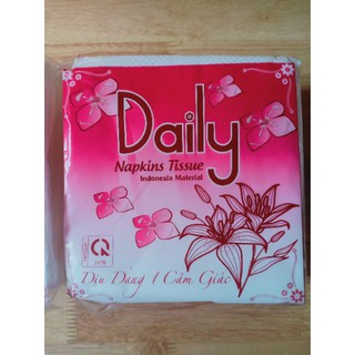 [Sale70%] Khăn giấy ăn Daily bịch 100 tờ