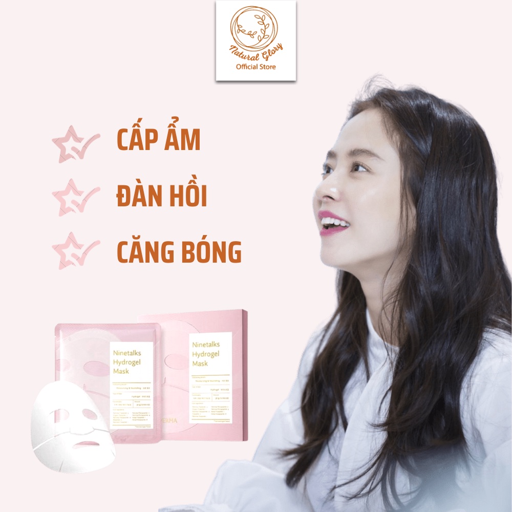 Mặt nạ sinh học Celderma Ninetalks Hydrogel mặt nạ thạch giảm nhiệt, cấp ẩm, phục hồi da Hộp 4 miếng