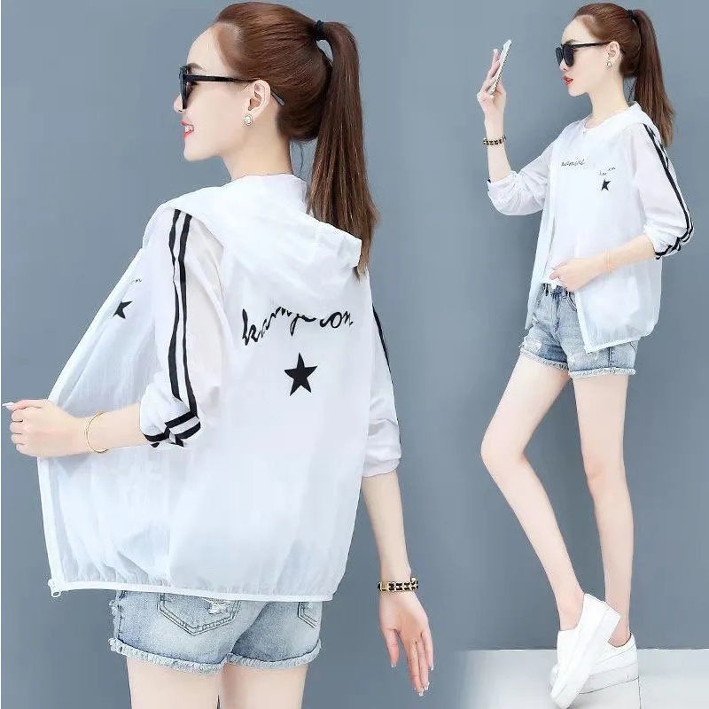 Áo Khoác Mỏng Nhẹ Dáng Rộng Chống Tia UV Chống Tia UV Thời Trang Mùa Hè Cho Nữ