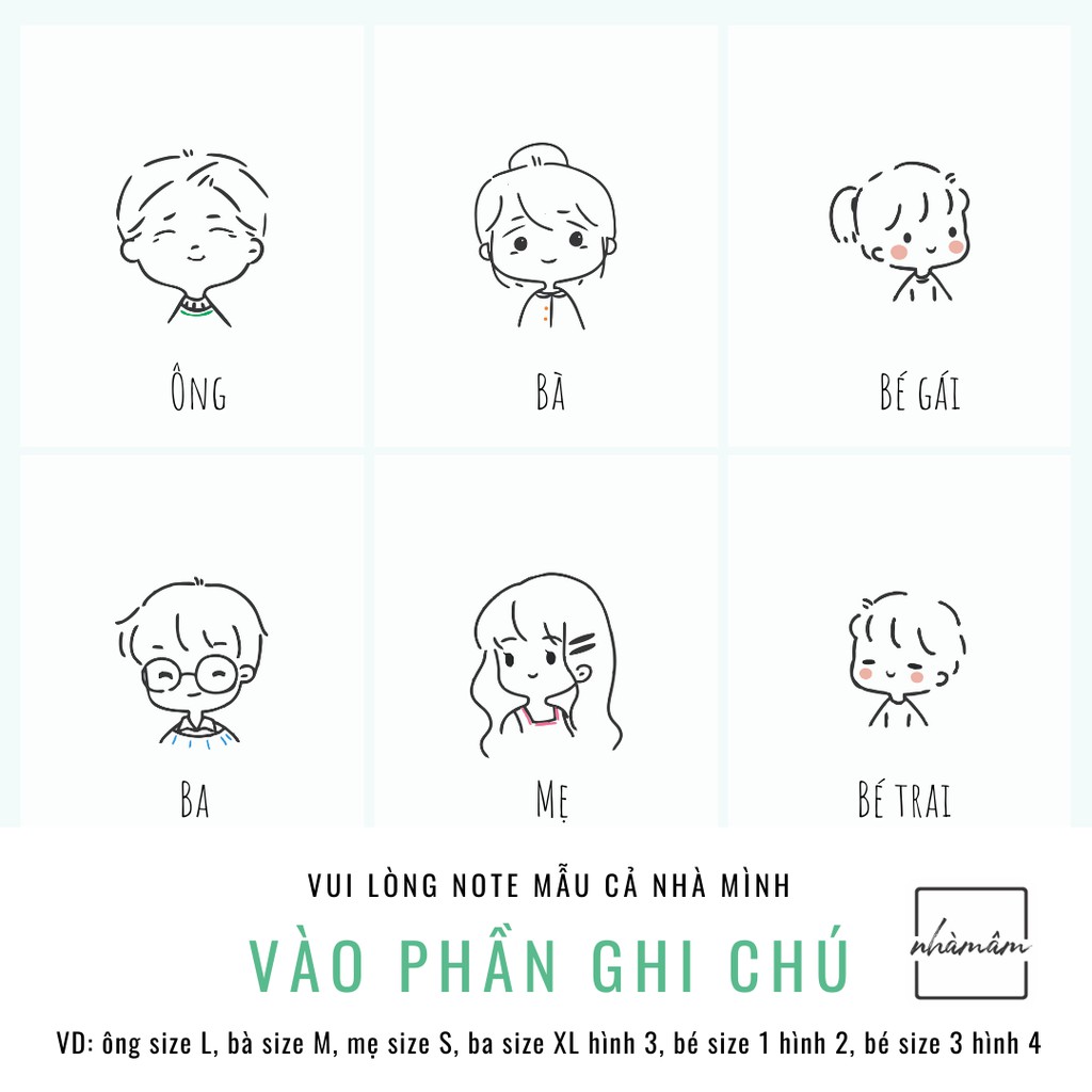 Áo Thun Gia Đình cotton 100% (Ảnh Thật) - Gia Đình Cute