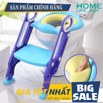 Bệ Thu Nhỏ Nắp Bồn Cầu Bồn Cầu Có Thang Có Thanh Vịn Chắc Chắn Cho Bé Mầm Non