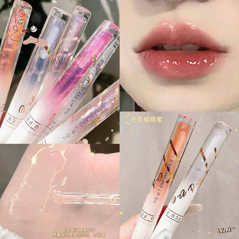 Son Bóng Dưỡng Ẩm Làm Đầy Môi Màu Trắng Sáng Bóng