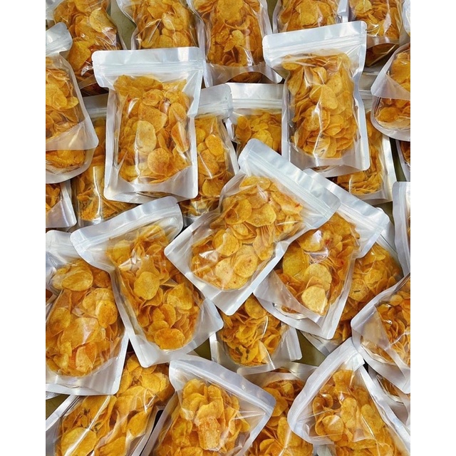 HCM khoai tây sấy- snack khoai Đà Lạt túi zip 200g vị mắm ớt hành