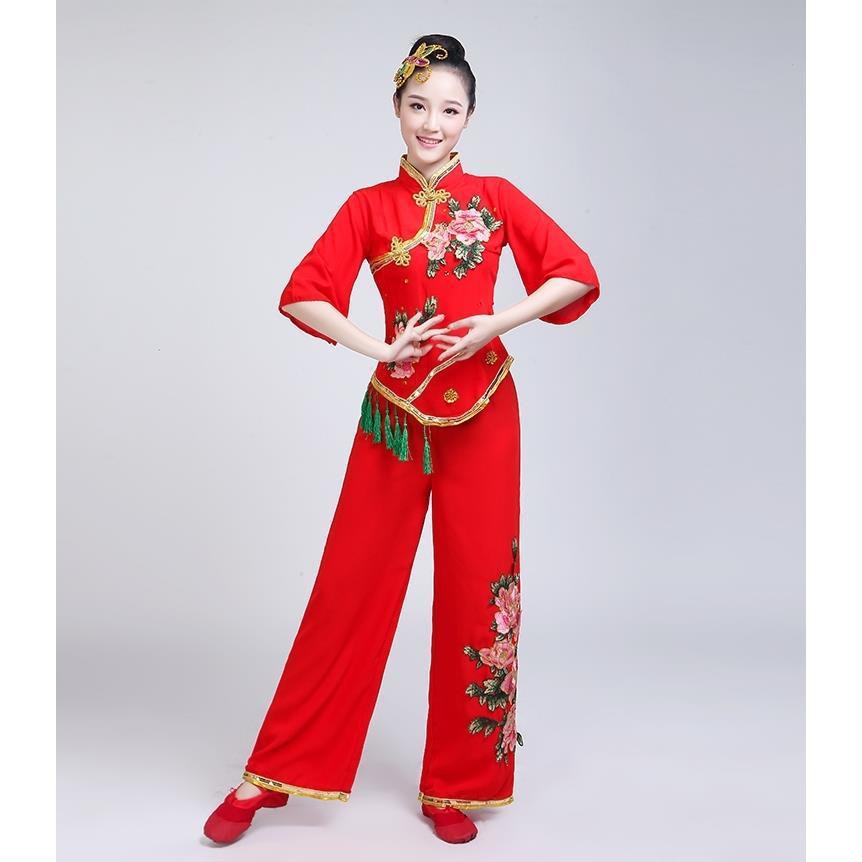 Bộ Trang Phục Biểu Diễn Múa Dân Tộc Dành Cho Phụ Nữ Trung Niên 2018 | BigBuy360 - bigbuy360.vn