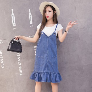 Đầm Bầu - Sét Yếm Jean Đuôi Cá + Áo