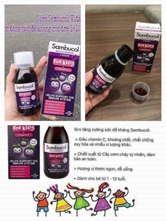 Siro tăng đề kháng Sambucol