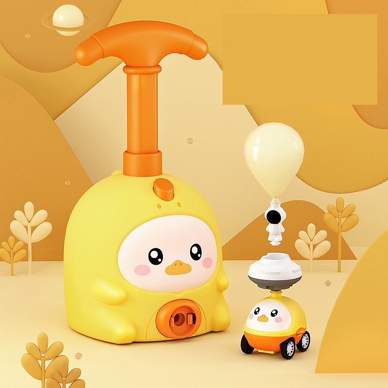 [Hàng Sẵn] Xe ô tô đồ chơi bơm bóng bay trợ lực cực cute - Ô tô bóng bay chạy bằng khí nén tặng kèm bong bóng.