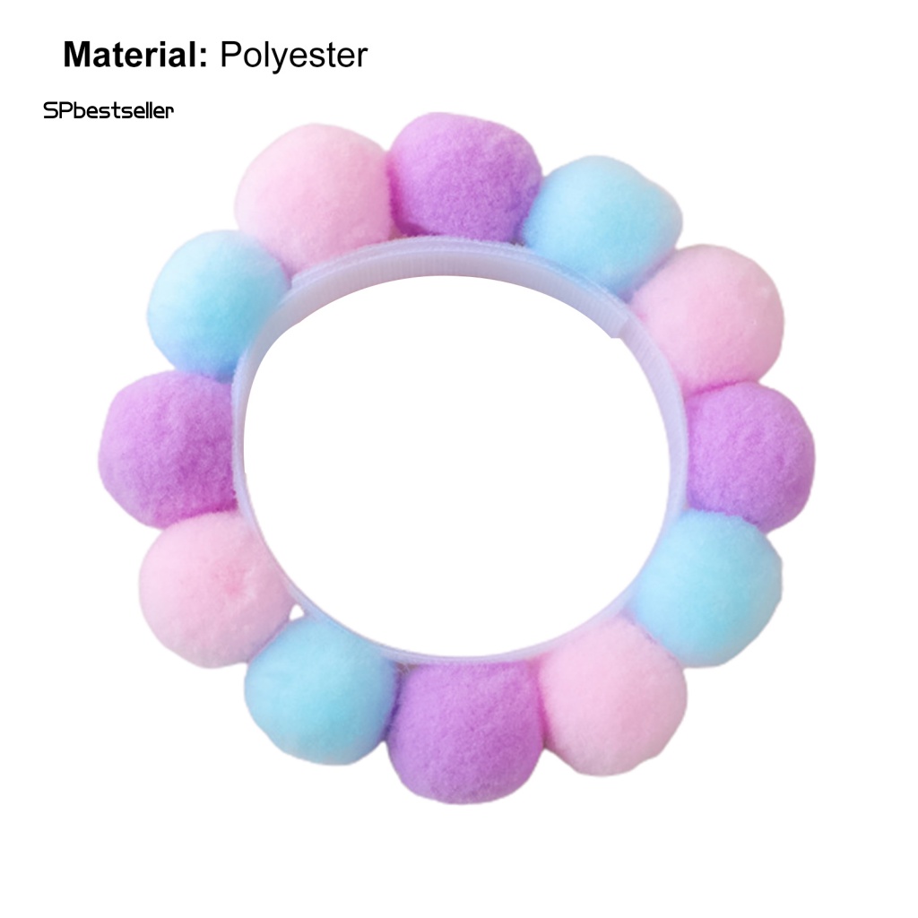 Vòng Cổ Họa Tiết Bóng Lông Siêu Nhẹ Dễ Thương Dành Cho Thú Cưng/Mèo Kitty