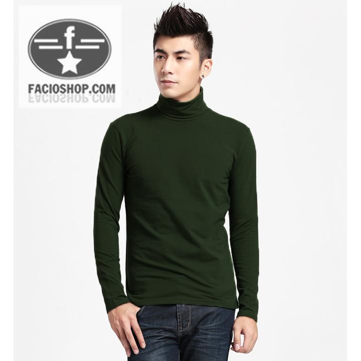 Áo thun cổ lọ nam Facioshop TY13