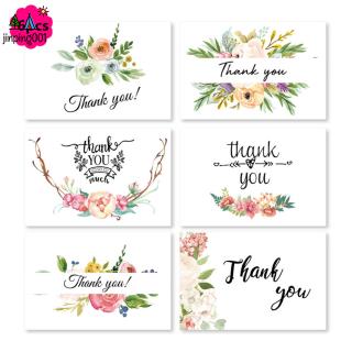 Set 6 thiệp cảm ơn dành cho tiệc sinh nhật/ tiệc cưới