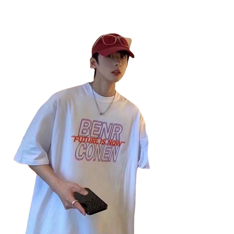 Áo Thun Tay Ngắn Dáng Rộng In Chữ Size M-8XL Phong Cách Hip Hop Thời Trang Mùa Hè Cho Nam