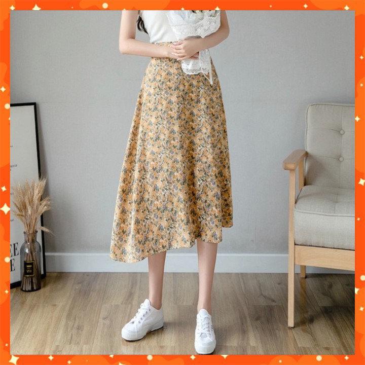 CHÂN VÁY HOA NHÍ 2 LỚP VINTAGE NHIỀU MÀU | BigBuy360 - bigbuy360.vn