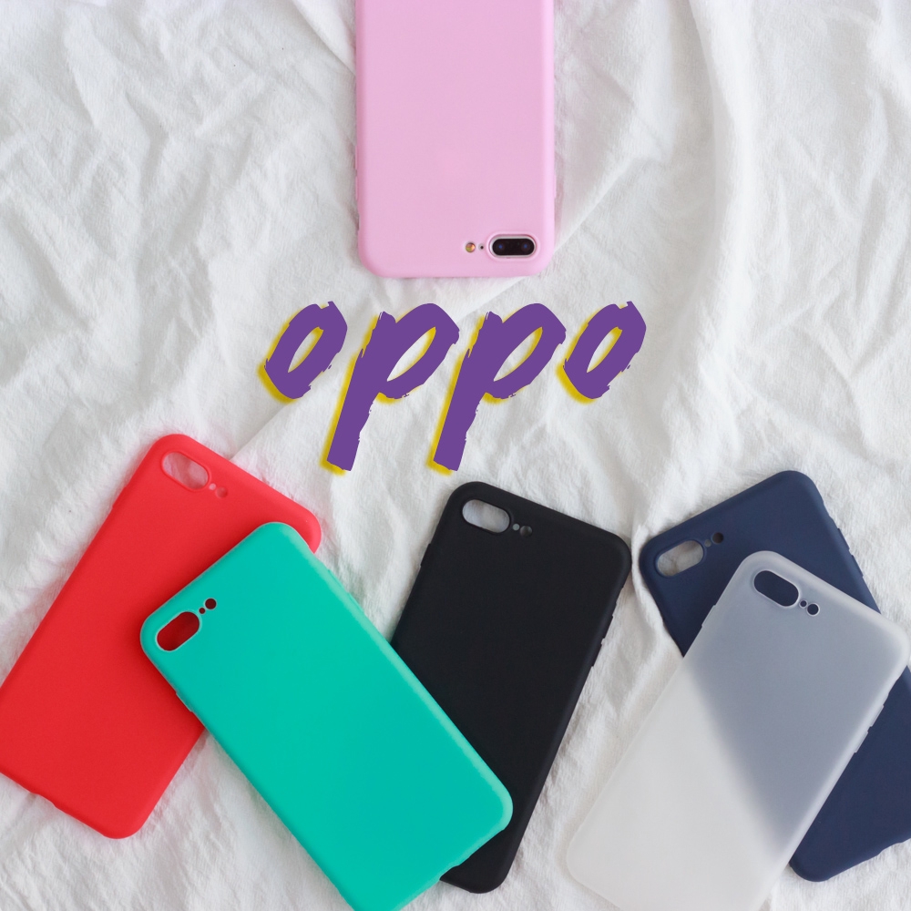 Ốp lưng silicone màu trơn cho OPPO A59 F1S A71