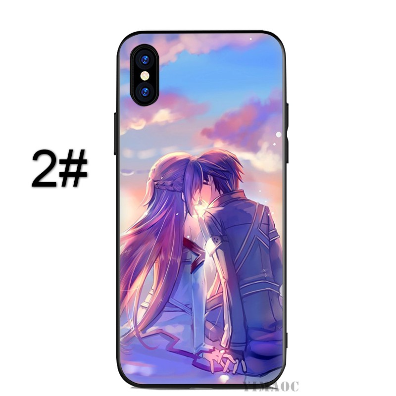 🌟2️⃣0️⃣2️⃣1️⃣🌟 Ốp lưng kính iphone xr x xs max 7 8 6s 6 plus 7+ 8+ 11 pro in hình sword art online - A843