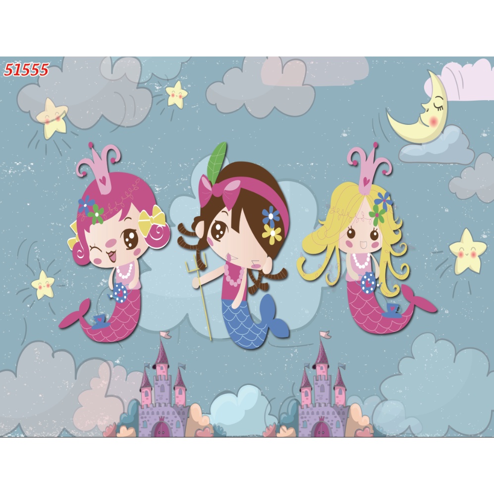 Tranh Dán Tường Giành Cho Trẻ Em Khổ Lớn HÌNH ẢNH DỄ THƯƠNG