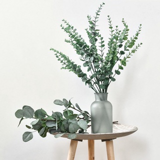 Lá cây bạch đàn nhân tạo 38cm bằng nhựa dùng trang trí diy