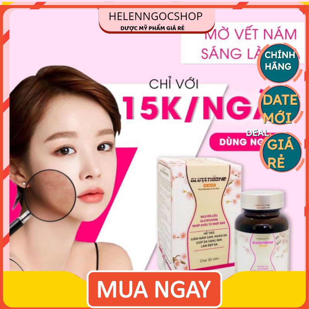 Viên uống mờ nám sáng da Glutathione BC White 30 viên giá rẻ vô địch