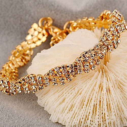 Vòng tay trang sức đính kim cương thời trang cho nữ