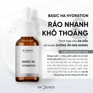 Tinh Chất HA Basic Hydration Drceutics Cho Da Dầu Mụn (30ml)