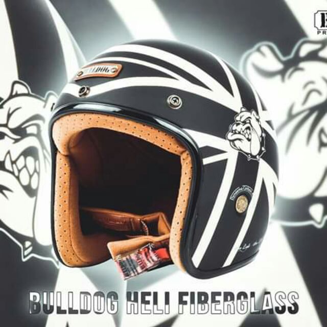MŨ 3/4 BULLDOG HELI FIBERGLASS